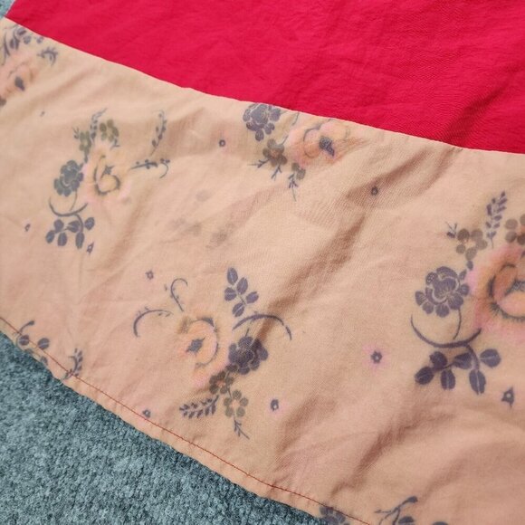 VTG Mosquito Made in USA Maxi Cargo Skirt Grunge Floral Gorpcore Utility Large - Picture 3 of 13